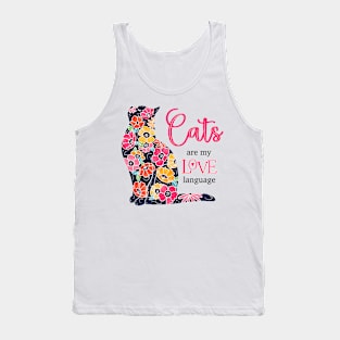 Cats are my Love Language Tank Top